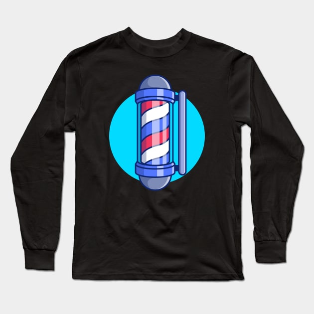 Barber Pole Long Sleeve T-Shirt by Catalyst Labs